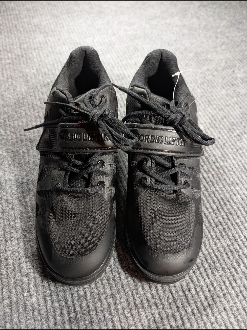 Nordic Lifting MEGIN Black Powerlifting Shoes Men's 9 No Box